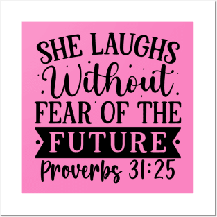 She Laughs Proverbs 31 Posters and Art